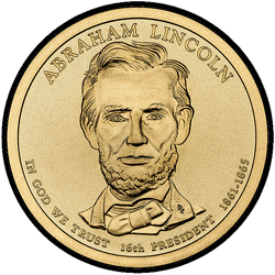 аверс 1$ (buck) 2010 "Abraham Lincoln"