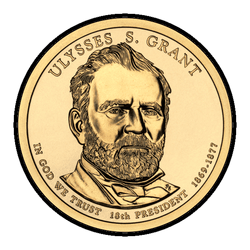 аверс 1$ (buck) 2011 "Ulysses S. Grant"