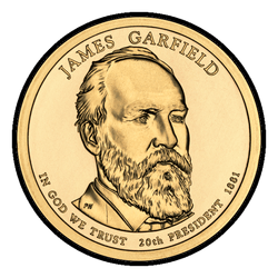 аверс 1$ (buck) 2011 "James A. Garfield"