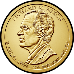 аверс 1$ (бак) 2016 "Ричард Никсон"