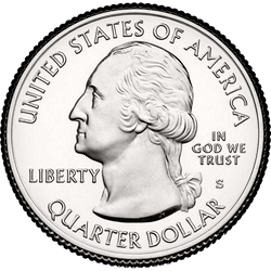 аверс 25¢ (quarter) 2014 "Nationalpark Great Smoky Mountains Nationalpark / S"