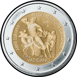 аверс 2€ 2018 "Anno europeo dei beni culturali"