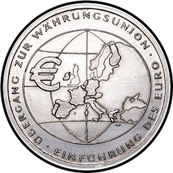 реверс 10€ 2002 "Introducción de la moneda del euro"