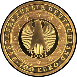 аверс 100€ 2002 "Introduction of the Euro Currency"