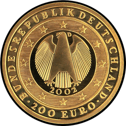 аверс 200€ 2002 "Introducción al euro"