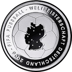 реверс 10€ 2003 "Чемпіонат світу з футболу 2006 року, Німеччина"
