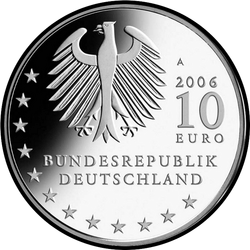 аверс 10€ 2006 "800ème anniversaire - Ville de Dresde"