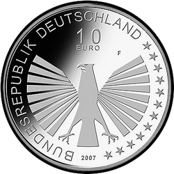 аверс 10€ 2007 "50-річчя Римських договорів"