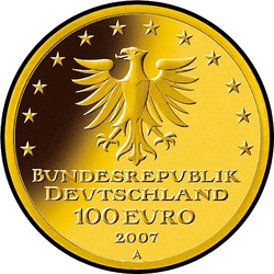 аверс 100 евро 2007 "Любек"