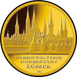реверс 100 евро 2007 "Любек"