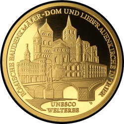 реверс 100€ 2009 "Römische Monumente, Kathedrale und Madonna-Kirche in Trier"