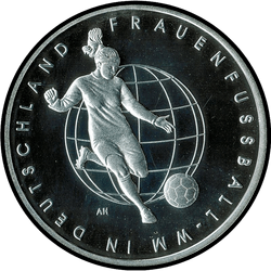 реверс 10 евро 2011 "Чемпионат женщин по футболу 2011 (Ag)"