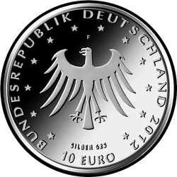 аверс 10€ 2012 "200 Jahre zu den Geschichten der Brüder Grimm (Ag)"