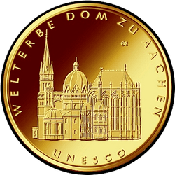реверс 100 евро 2012 "Ахенский собор"