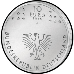 аверс 10 евро 2014 "600 лет Констанцскому собору"