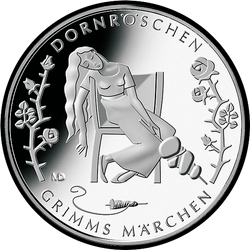 реверс 10€ 2015 "Dornröschen (Ag)"