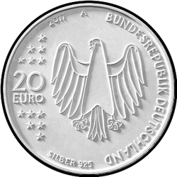 аверс 20€ 2017 "500 years of the Reformation"