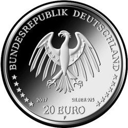 аверс 20€ 2017 "300e anniversaire de la naissance de Johann Joachim Winkelman"