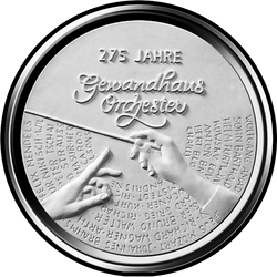 реверс 20€ 2018 "Orquesta de 275 años de edad de Gewandhaus."
