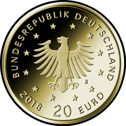 аверс 20 евро 2018 "Филин"
