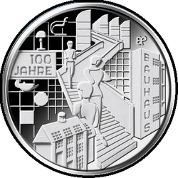 реверс 20€ 2019 "100 años de la escuela secundaria de arquitectos Bauhaus"