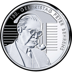 реверс 20 euro 2018 "150 years since the birth of Peter Behrens"