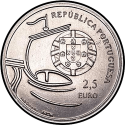 реверс 2½€ 2012 "100-годдзе - Лісабонскі універсітэт"