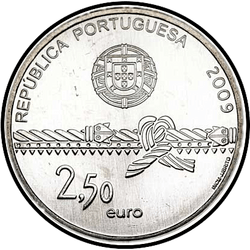 реверс 2½€ 2009 "Torre di Belém"