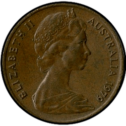 аверс 1 cent 1977 ""
