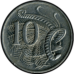 реверс 10 cents 1990 ""