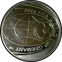 реверс 5€ 2004 "2006年ワールドフットボールカップドイツ"
