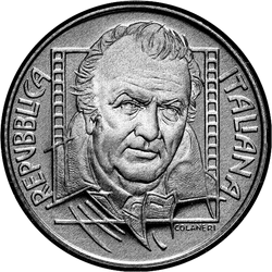 реверс 5€ 2005 "85 ° Anniversario - Nascita di Federico Fellini"