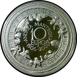 аверс 10€ 2006 "500周年記念 - アンドレア・マンテーニャの死"