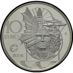 аверс 10€ 2006 "Видатні європейці - Леонардо да Вінчі"