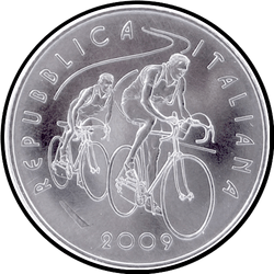реверс 5€ 2009 "100th Anniversary - Giro d