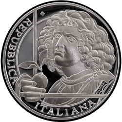 реверс 10€ 2010 "500 ° Anniversario - Morte di Giorgione"