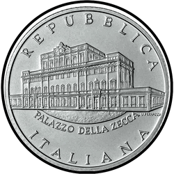 реверс 5€ 2011 "100周年記念 - イタリアンミント"