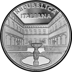 реверс 5€ 2016 "Historical Villas & Gardens: Villa Cicogna Mozzoni"