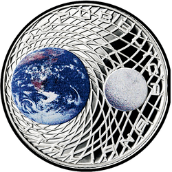 реверс 5€ 2019 "50 ° Anniversario del pianerottolo sulla Luna"