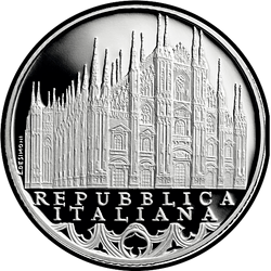 реверс 10€ 2019 "Lombardiya - Milano Katedrali"