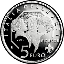 аверс 5€ 2019 "Toscana - Santa Maria del Fiore - Florencia"