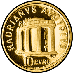 аверс 10€ 2017 "Адрыяна"