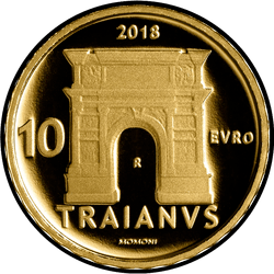 аверс 10€ 2018 "Траян"