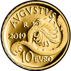 аверс 10 евро 2019 "Август"