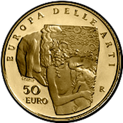 аверс 50€ 2003 "أوروبا للفنون - غوستاف كليمت - النمسا"