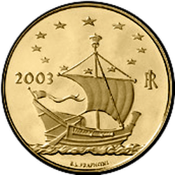 реверс 50 евро 2003 "Европа искусств - Густав Климт - Австрия"