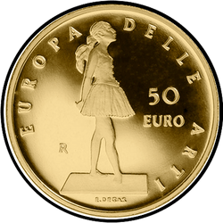 аверс 50€ 2005 "Europa delle arti - Edgar Degas - Francia"