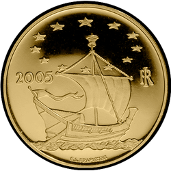 реверс 50 евро 2005 "Европа искусств - Эдгар Дега - Франция"