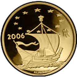 реверс 50 евро 2006 "Европа искусств - Парфенон - Греция"