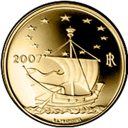 реверс 50€ 2007 "Europa delle arti - Edvard Munch - Norvegia"
